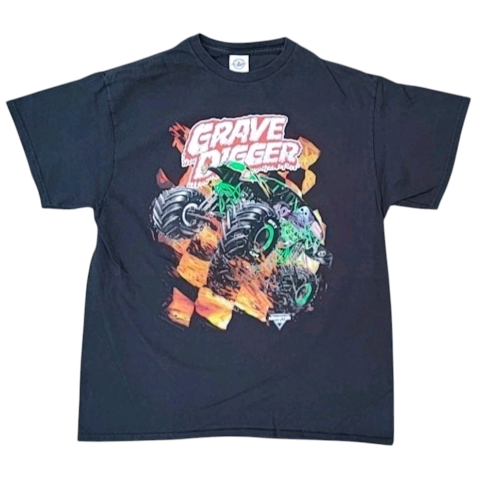 2022 Grave Digger Monster Jam Delta Pro T-Shirt Size (L)